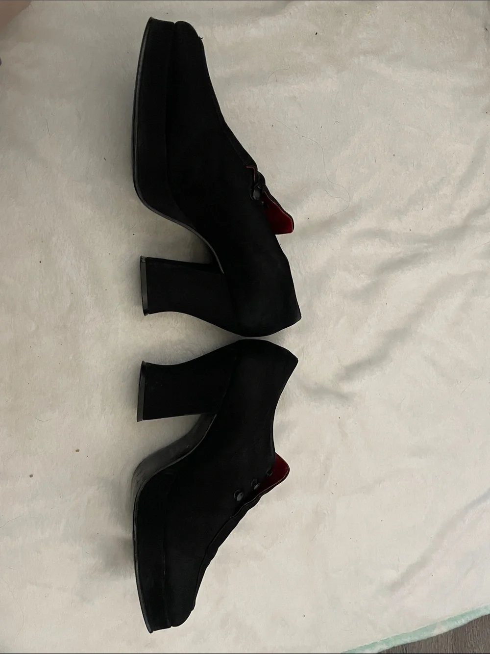 Retro 90’s Peeptoe Shoes Black